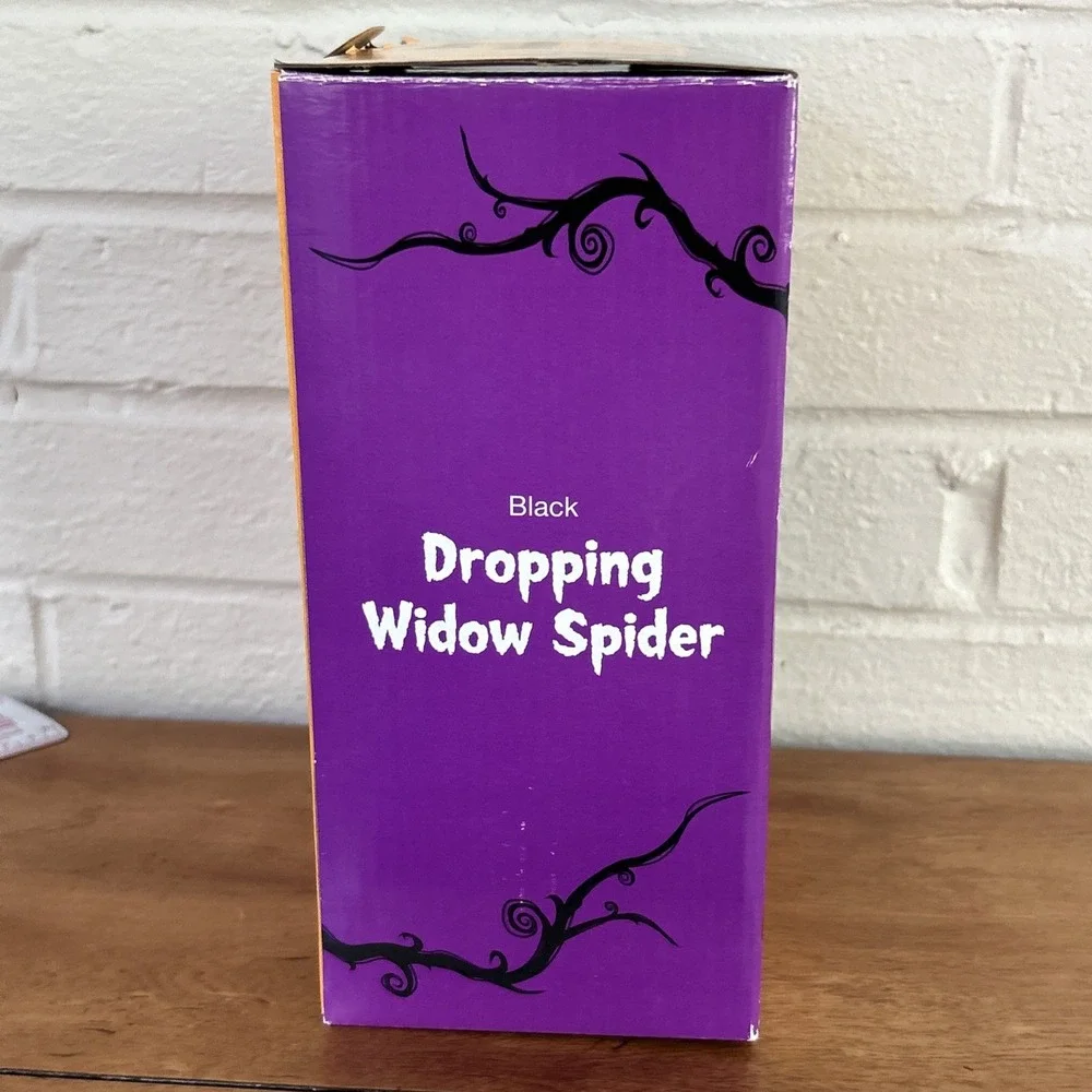 Walgreens Black Dropping Widow Spider Animatronic Prop Halloween Box 2014